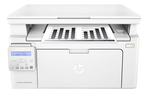 Impressora multifuncional HP LaserJet Pro M130NW com wifi branca 110V