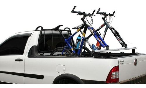 Suporte 2 Bike Para Caçamba Vw Saveiro Kiussi Vesuvio 180cm
