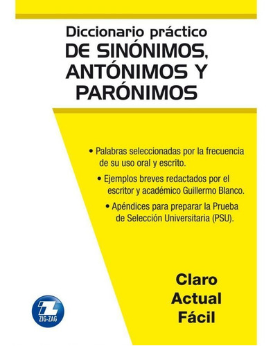 Libro Diccionario Practico De Sinonimos, Antonimos Y P /144