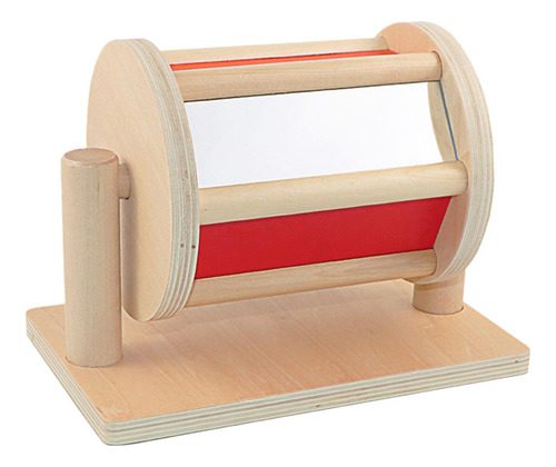 Materiales Montessori Rolling Rainbow Drum Toys Roller