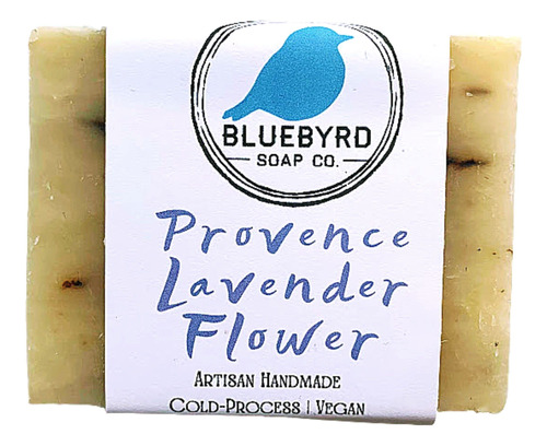 Bluebyrd Soap Co. Barra De Jabn De Lavanda 100% Natural, 5.1