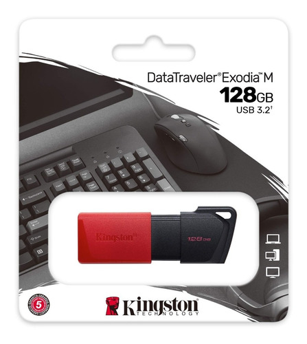 Pendrive Kingston 128 Gb Datatraveler Exodia M Usb 3.2
