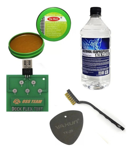 Kit Para Tecnico Pasta Soldar Hilo Pua Desarme Alcohol