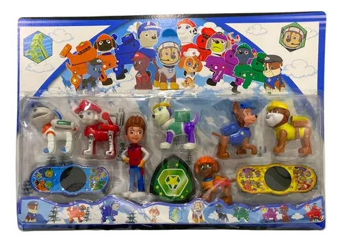 Brinquedo Infantil Patrulha Canina Kit Com 10 Personagens