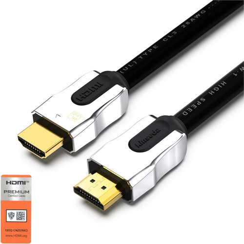 Cable Hdmi De Alta Velocidad 18gbps Con Ethernet (3,8mt)