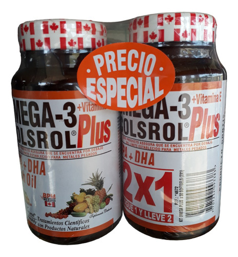 Omega 3 1000mg Pague 1 Lleve 2 - Unidad a $520