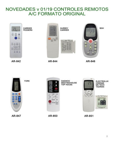 Control Remoto Aire Acondicionado Sanyo Kelvinator Ar-836