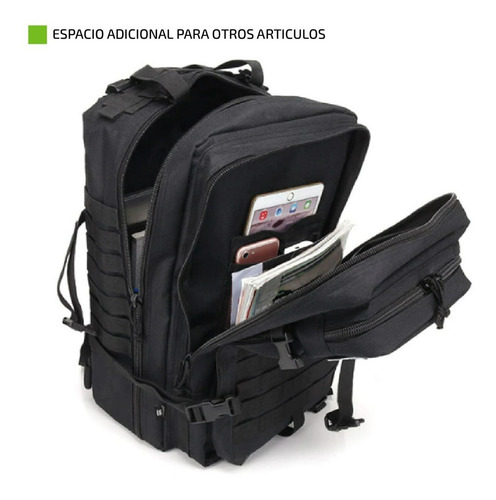 Imagen 6 de 9 de Mochila Tactica Femmto 40 Litros Camping Mochilero Trekking