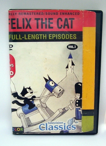 Imagen 1 de 6 de  Dvd Felix The Cat 8 Episodios Remasterizados Y Sonido Mejor