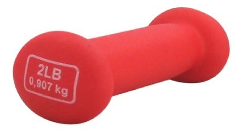 Mancuerna Mano Neopreno 2lbs/907g Fitness Stingray Sfman-2lb Color Rojo