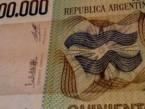 Billete De 500 000 Pesos Ley, Alto Valor, Firmas, Estado...