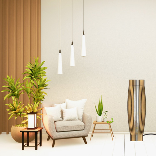 Abajur Grande De Chão Mdf Luminária