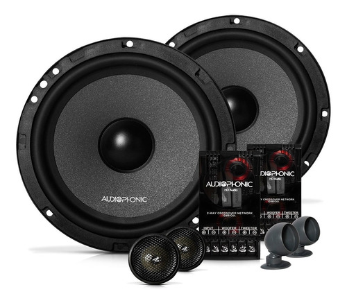 Kit 2 Vias 6 Pol. Audiophonic Club Kc 6.3 160w Rms Crossover