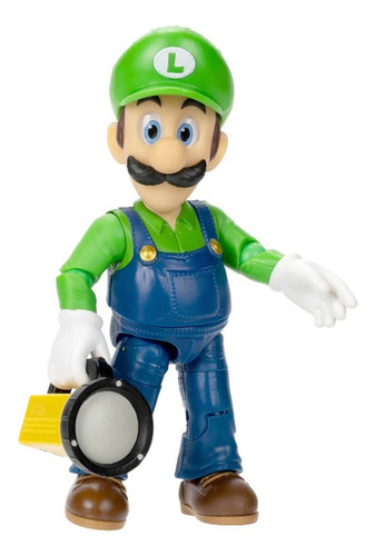 Figura De Super Mario Bros La Pelicula Luigi Con Linterna