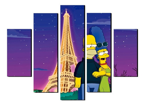 Cuadro Homero Marge En Paris