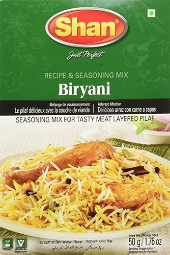 Shan, Mezcla De Condimentos Biryani Masala, 1,76 Onza