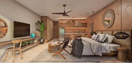 Departamento En Venta En Tulum, Quintana Roo, Mayaliah, Tipo Estudio Con Lujosas Amenidades