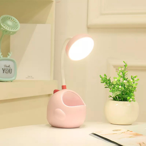 Imagen 8 de 10 de Lampara De Escritorio Luz Led Recargable / Porta Lapiceros