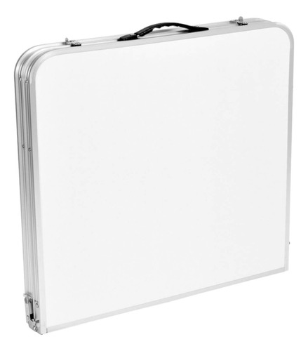 Mesa Aluminio Plegable 120x60x69 Blanca + 4 Pisos Northwest
