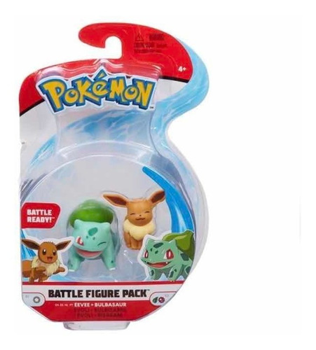 Pokemon Battle Figure Pack Eevee + Bulbasaur