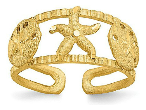 Anillo Para Pie - Anillo Para Pie - 14k Yellow Gold Starfish