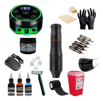 Comprar Kit Tatuaje Completo Premium Tattoo Pen Fuente Insumos