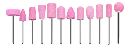 12 Peças De Brocas Para Unhas, Limpador De Cutículas, Escova