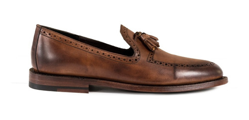 Zapato Mocasin Hombre Miel St. Vaughan Piel Goodyear Welt