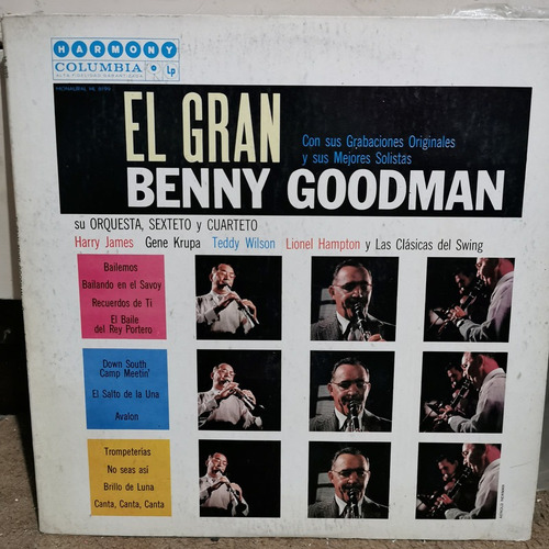 Disco Lp Benny Goodman- El Gran Benny,cc