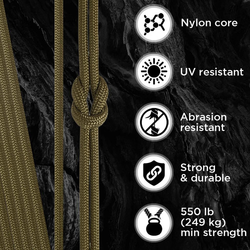 Cuerda Paracord De Nylon Para Supervivencia Y Camping