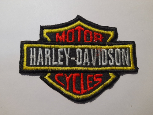 Parche Aplique Aplicacion Bordado Harley Davidsons 9x7cm.apr