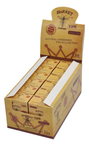 Pack 12 Caja 120 Filtro Hornet Premium Natural Organico