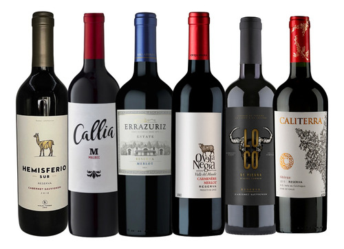 Pack 6x Vinos Reserva Tintos Mix