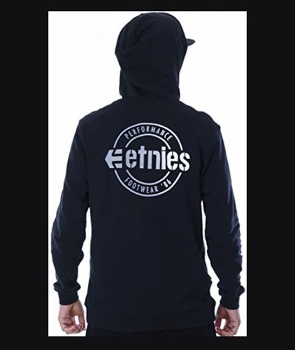 Etnies Poleron New Park Lock Up Pullover Hood Black Hombre