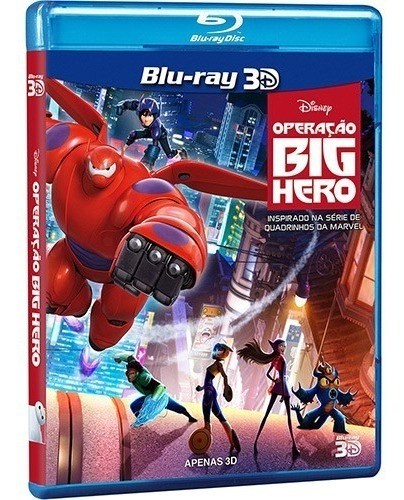 Blu-ray 3d - Operação Big Hero / Disney Marvel 