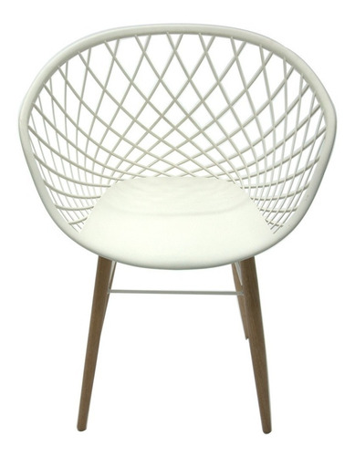 Imagen 4 de 8 de Sillón Silla Sidera Redondo Tramontina Patas De Madera