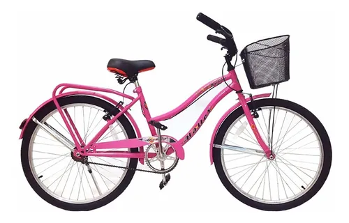Bicicleta Halley Rodado 24 Ni a 19337 Con Canasto