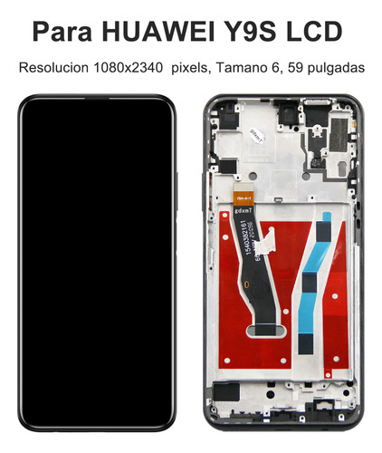 Okbichi Pantalla Para Huawei Y9s Con Marco Stk-l21, Stk-lx3, Stk-l22