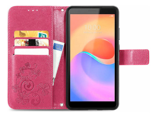 Funda For Zte Blade A31 Plus Funda De Cuero Flip Cover