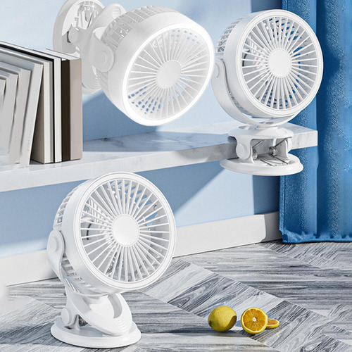A Ventilador Eléctrico Recargable N Con Luz Nocturna De