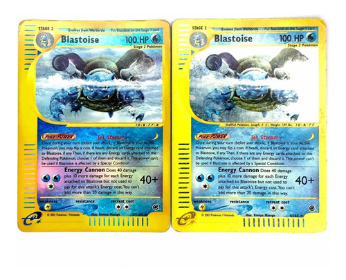 X2 Blastoise 4/165 Holo Y Reverse - Original Pokémon 2002