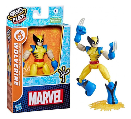 Wolverine Muñeco Flexible Bend And Flex 15cm Marvel F4009