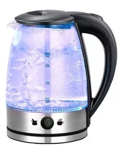 Pava Eléctrica Vidrio Corte Mate Jarra Acero Inox 1.8lt Oryx