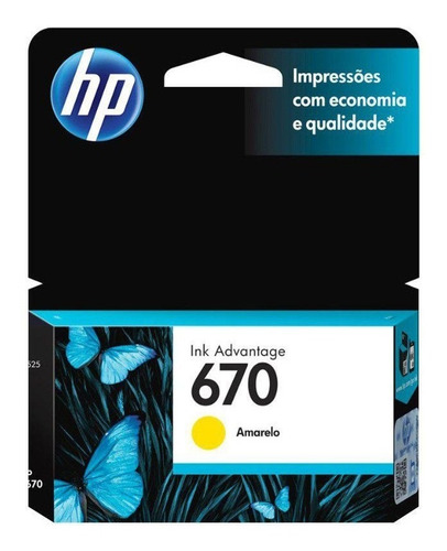 Cartucho Hp 670 Amarelo Original Lacrado C/ Selo Holográfico