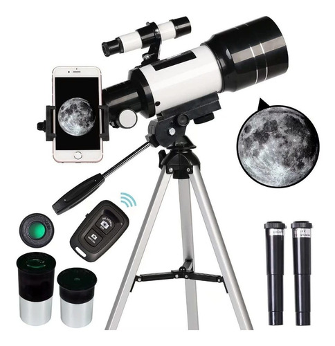 Telescopio Refractor Portátil Para Astronomía De 70mm 15x150