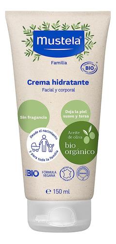 Mustela Bio Orgánico, Crema Hidratante Cara Y Cuerpo, 150ml