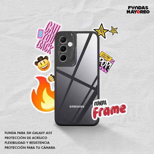 Funda Frame Para Galaxy A55 5g Sm-a556e/a35 Sm-a356e Y Mica