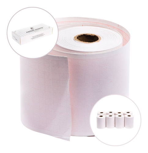 Papel Termosensible Para Ecg 63mm X 30mts - Caja X 8 Rollos