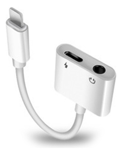 Adaptador De Audífonos H 2 En 1 Para iPhone A Audio Auxili