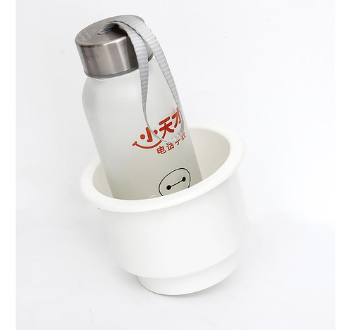 La Plástica Ahuecada Blanca De La Vaso Puede Sostenedor